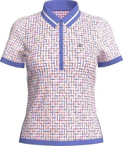 Women's 1/2 Zip Mesh Short Sleeve Polo