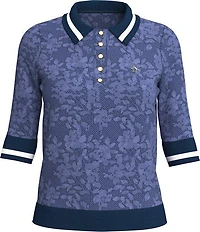 Women's Banded Knit Short Sleeve Polo