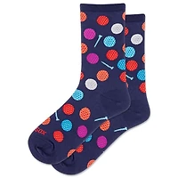 Women's Fun Golf Balls Crew Sock