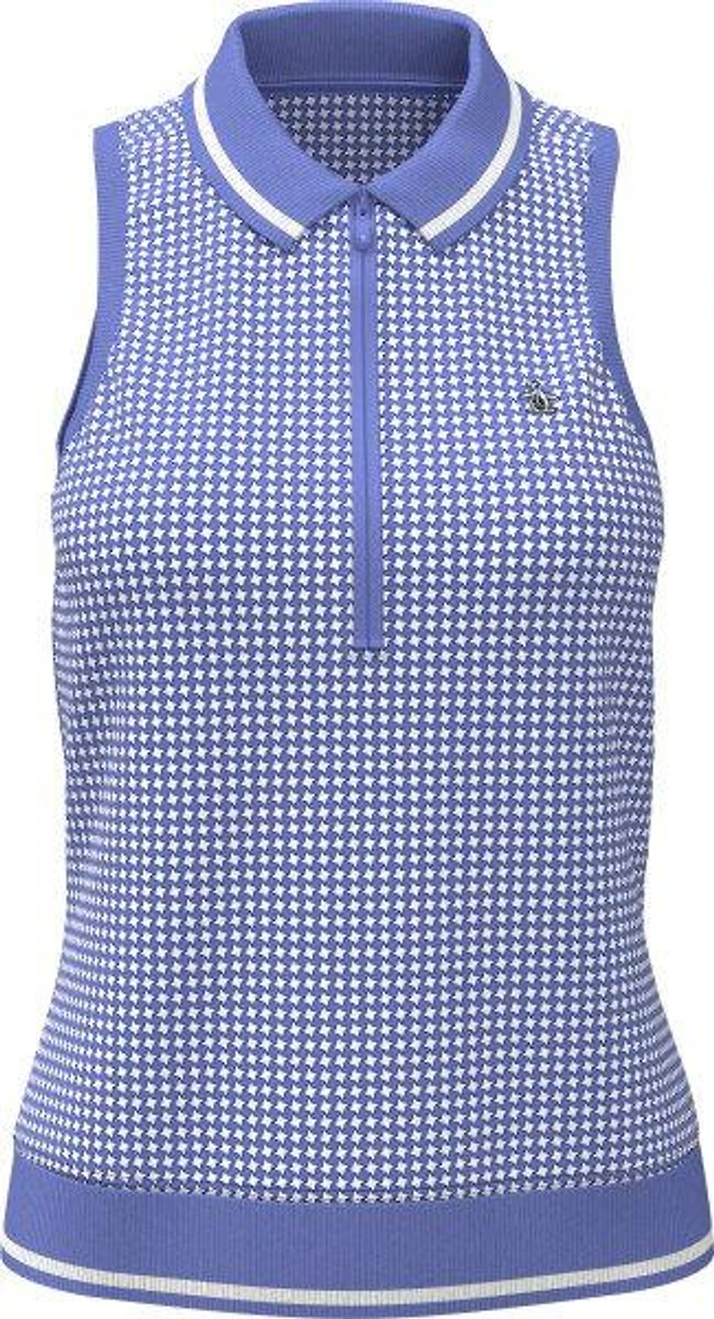 Women's Geo Print Sleeveless Polo