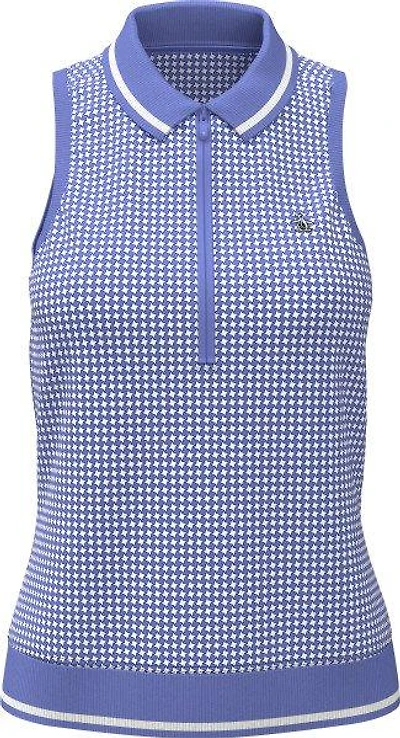 Women's Geo Print Sleeveless Polo