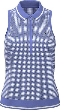 Women's Geo Print Sleeveless Polo