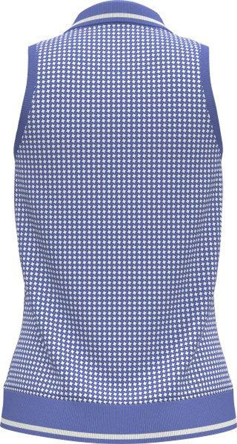 Women's Geo Print Sleeveless Polo