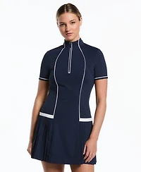 Women's Pleated Polo Dress
