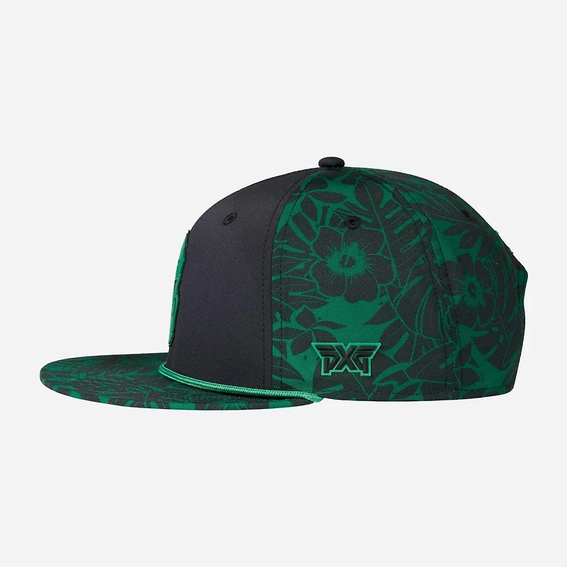 Men's Darkness Tiki Skull 6-Panel Flat Bill Cap