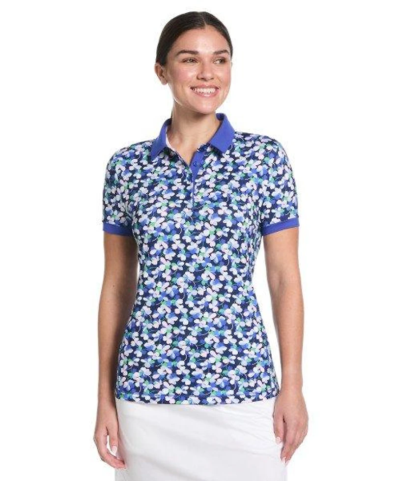 Women's Mesh Detail Short Sleeve Polo