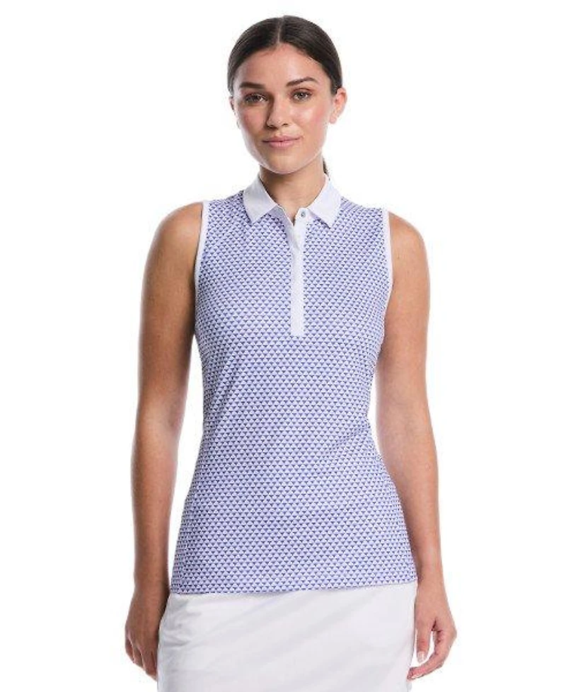 Women's Button Placket Sleeveless Top