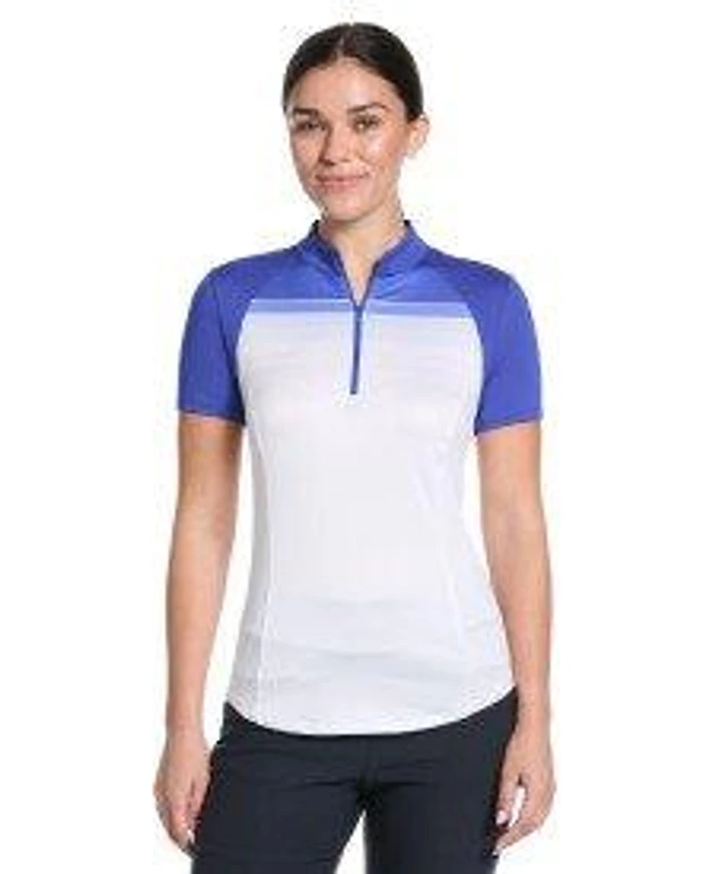 Women's Sport 1/4 Zip Sleeveless Polo