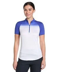 Women's Sport 1/4 Zip Sleeveless Polo
