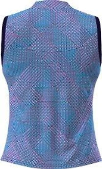 Women's Printed 1/2 Zip Sleeveless Polo