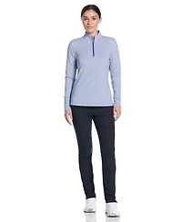 Women's Feeder Stripe 1/4 Zip Long Sleeve Top