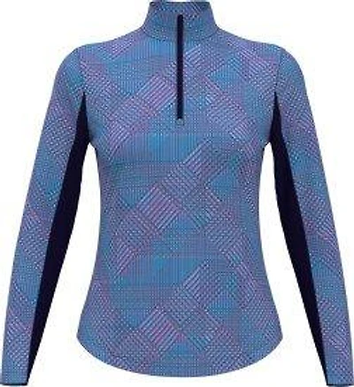 Women's Facet Geo Sun Protection 1/4 Zip Long Sleeve Top