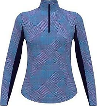 Women's Facet Geo Sun Protection 1/4 Zip Long Sleeve Top