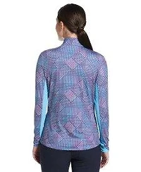Women's Facet Geo Sun Protection 1/4 Zip Long Sleeve Top