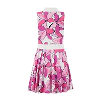 Women's Clubhouse Pleated Sleeveless Polo Dress