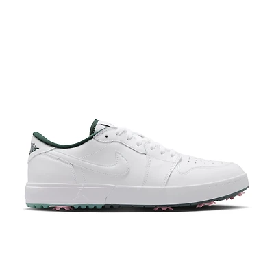 Air Jordan 1 Low G Spiked Golf Shoe - White/Green/Pink