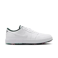 Air Jordan 1 Low G Spiked Golf Shoe - White/Green/Pink