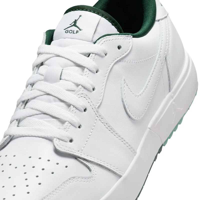 Air Jordan 1 Low G Spiked Golf Shoe - White/Green/Pink