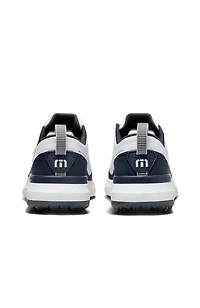 Men's NuAge Mega Spiked Golf Shoe - White/Navy