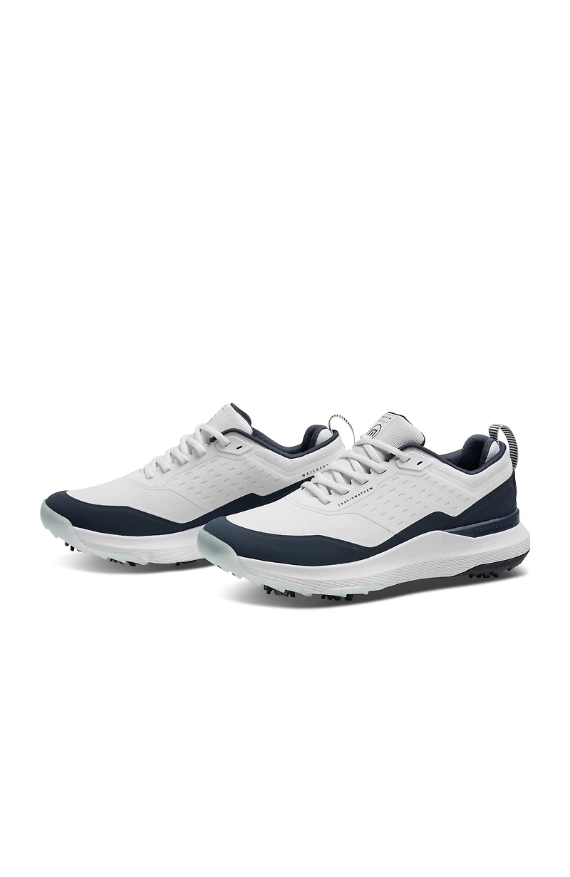 Men's NuAge Mega Spiked Golf Shoe - White/Navy