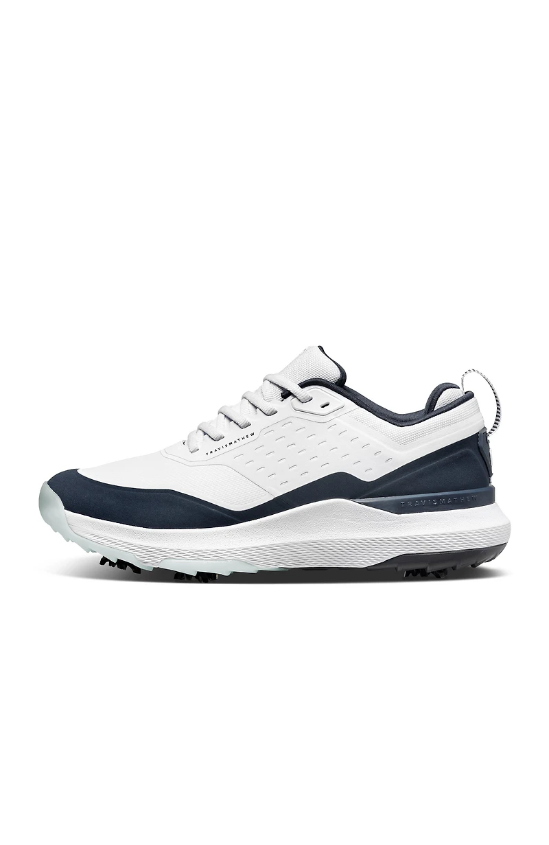 Men's NuAge Mega Spiked Golf Shoe - White/Navy