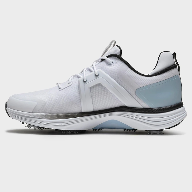 Men's Hyperflex Spiked Golf Shoe - White/Black/Light Blue