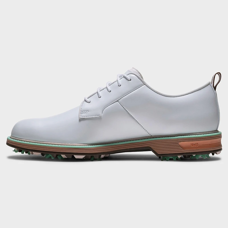 Men's Premiere Series Field Spiked Golf Shoe - White/Tan/Green