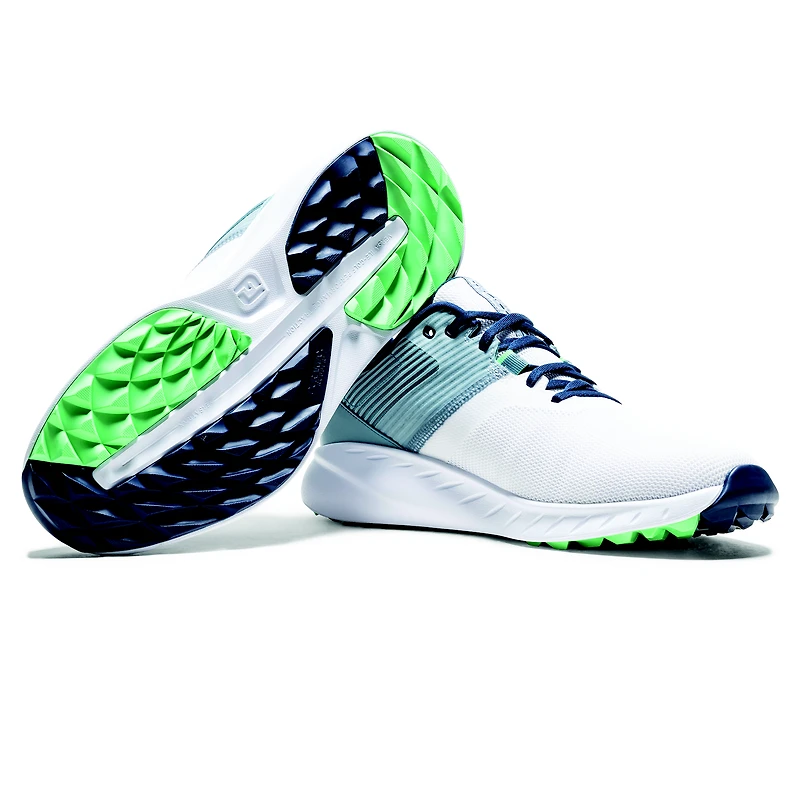 Men's Flex Spikeless Golf Shoe - White/Blue