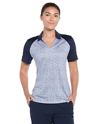 Women's Starseed Geo Print Short Sleeve Polo