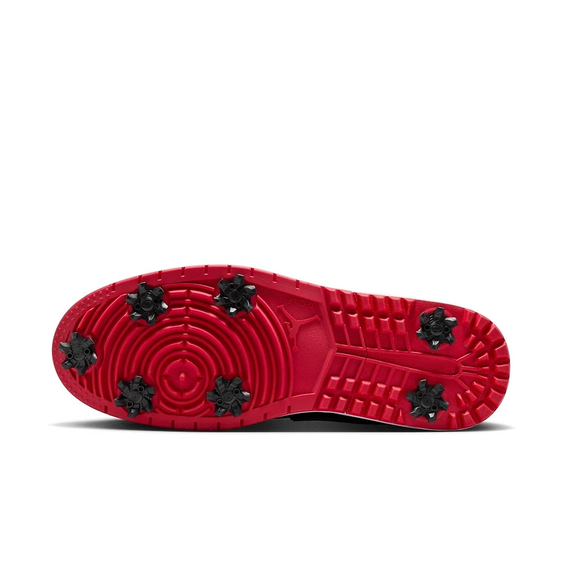 Air Jordan 1 Low G Spiked Golf Shoe - Black/Red