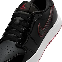 Air Jordan 1 Low G Spiked Golf Shoe - Black/Red