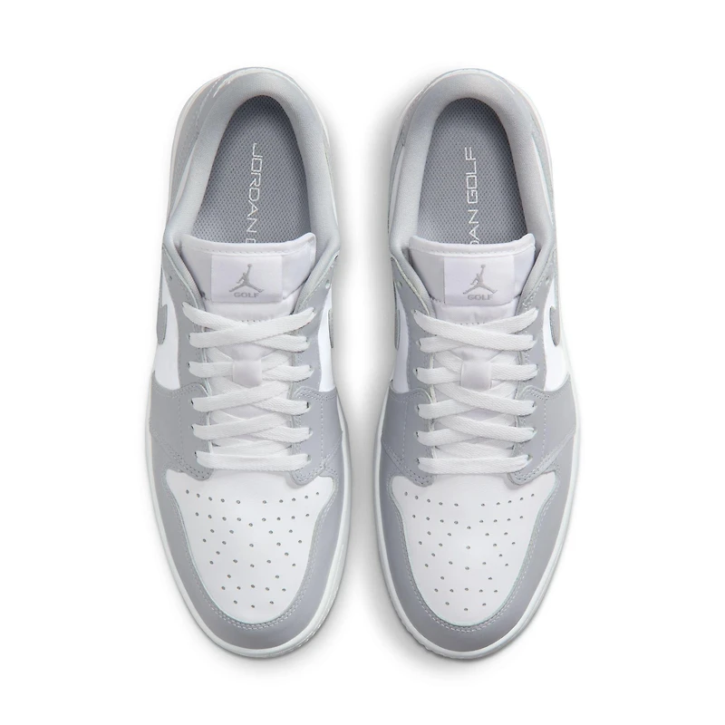 Air Jordan 1 Low G Spiked Golf Shoe - Grey/White