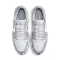 Air Jordan 1 Low G Spiked Golf Shoe - Grey/White