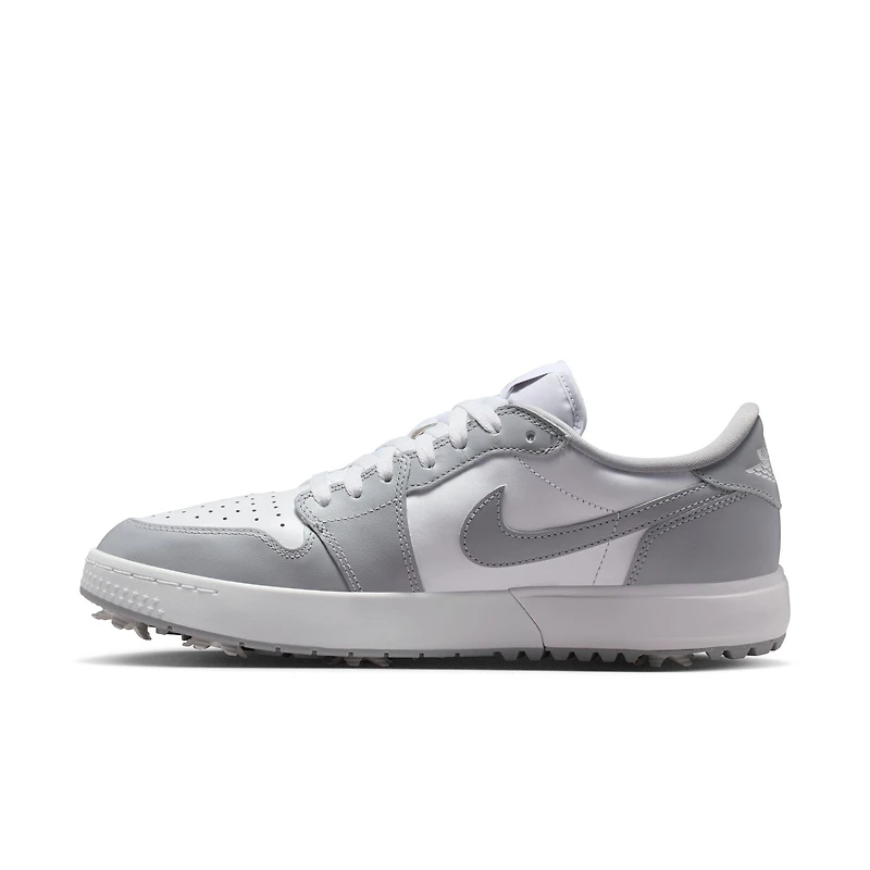 Air Jordan 1 Low G Spiked Golf Shoe - Grey/White
