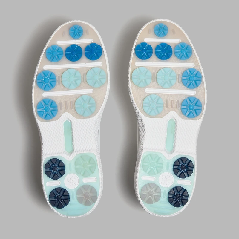 Men's Gallivan2r Tuxedo Stripe Spikeless Golf Shoe - White/Grey