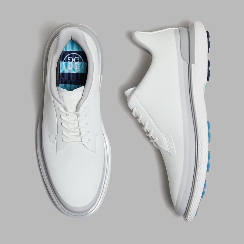 Men's Gallivan2r Tuxedo Stripe Spikeless Golf Shoe - White/Grey