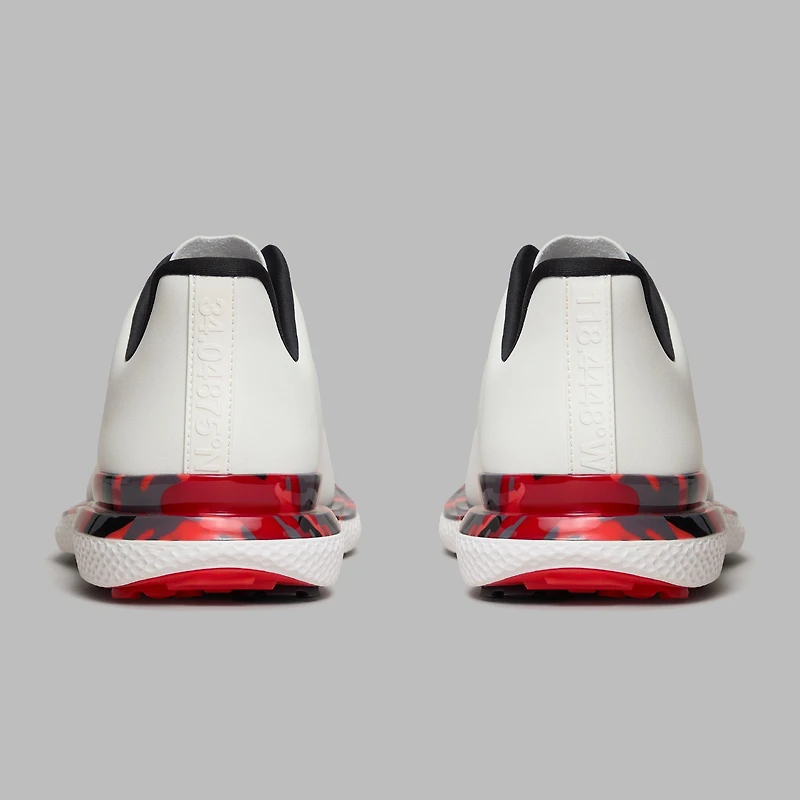 Men's Gallivan2r Camo Spikeless Golf Shoe - White/Red