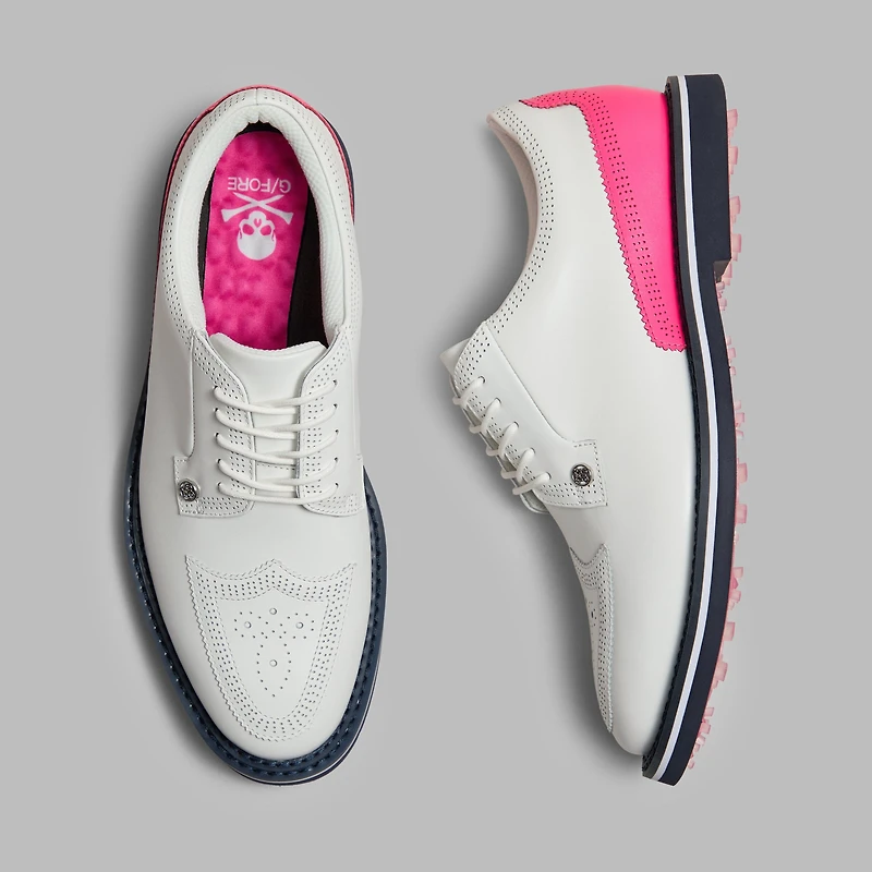 Men's Gallivanter Spikeless Golf Shoe - White/Pink