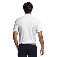 Men's Faux Seamless Mapped Short Sleeve Polo