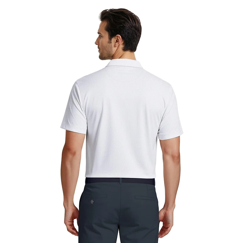 Men's Layered Printed Short Sleeve Polo