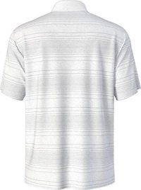 Men's All Over Jaspe Stripe Short Sleeve Polo