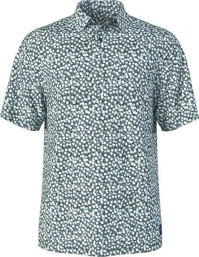 Men's All Over Abstract Floral Short Sleeve Polo