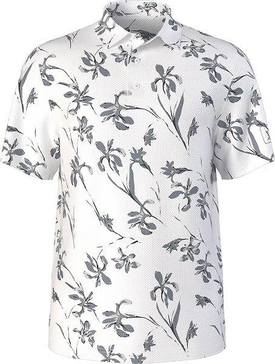 Men's Energized Floral Printed Short Sleeve Polo
