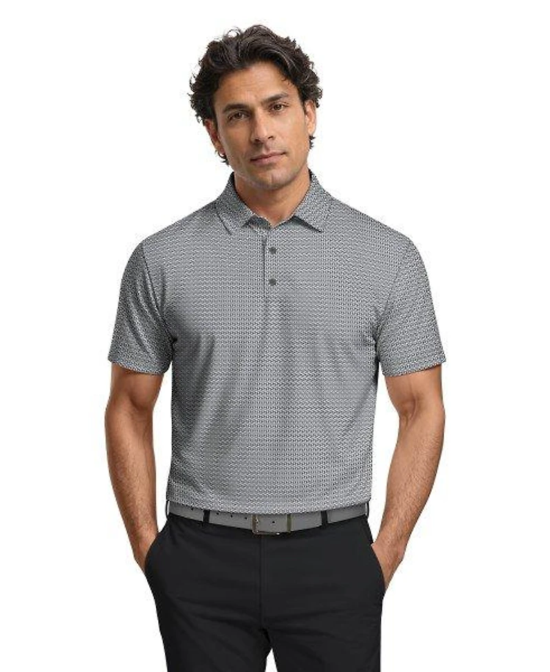 Men's Micro Tee Printed Short Sleeve Polo