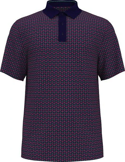 Men's Azalea Geo Printed Short Sleeve Polo