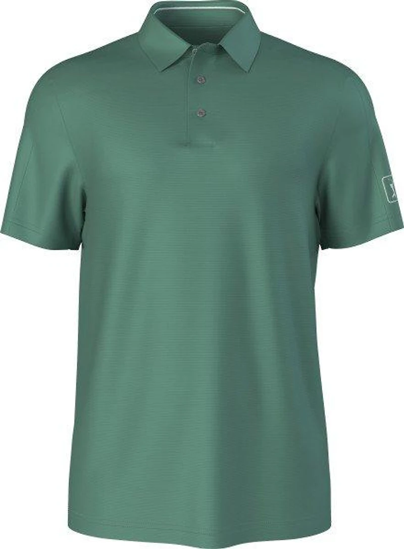 Men's Solid Cooling Texture Short Sleeve Polo