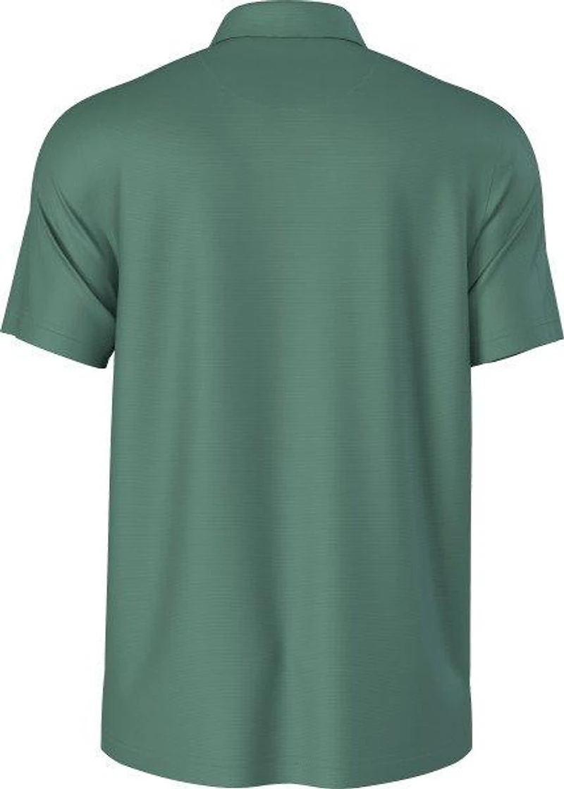 Men's Solid Cooling Texture Short Sleeve Polo