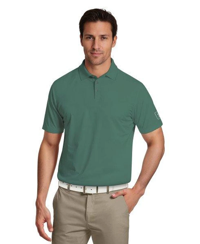 Men's Solid Cooling Texture Short Sleeve Polo