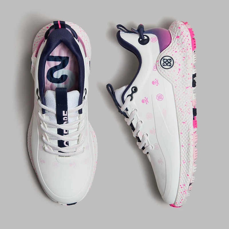 Women's MG4+ O2 Spikeless Golf Shoe - White/Pink