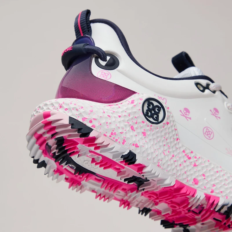 Women's MG4+ O2 Spikeless Golf Shoe - White/Pink